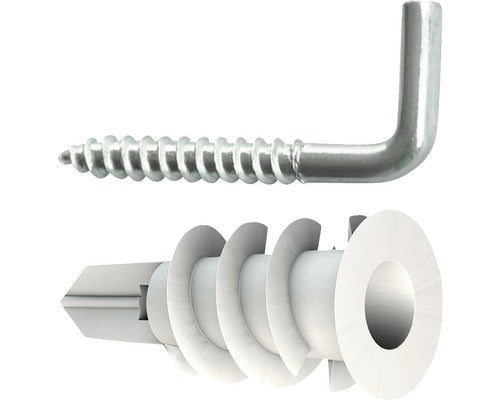 TOX Hakendübel Pirat-Leslie-L – Ø 4 × 35 mm, Metall/Kunststoff, für Gipskarton