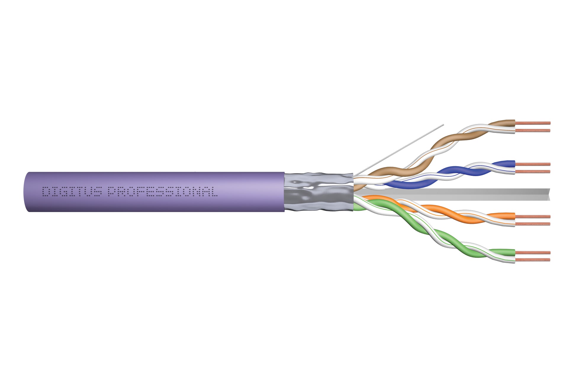 Digitus CAT 6 F-UTP Netzwerkkabel – 500 m, lila