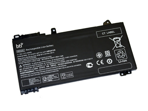 BTI Notebook-Akku – für HP – 45 Wh, 11,55 V (3 Zellen) – Schwarz