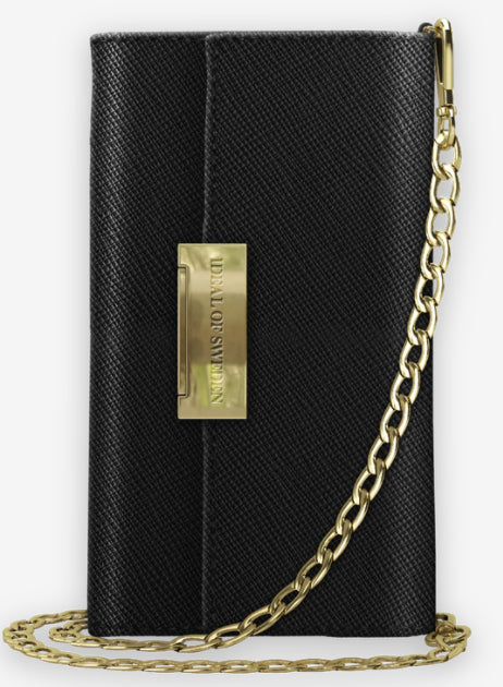 Ideal of Sweden – Booklet-Hülle Saffiano Schwarz – für Apple iPhone X/XS – Kunstleder – mit Kartenfach