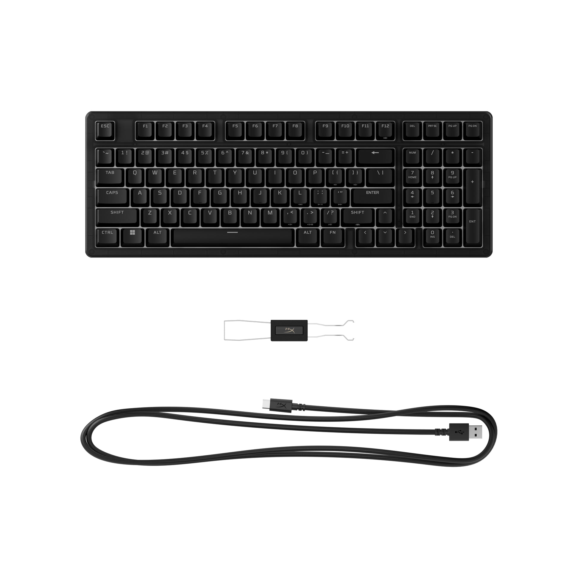 HyperX Origins 2 1800 – Tastatur – Mechanisch – USB-C – Ohne Ziffernblock – Für PC, PS5, Xbox Serie
