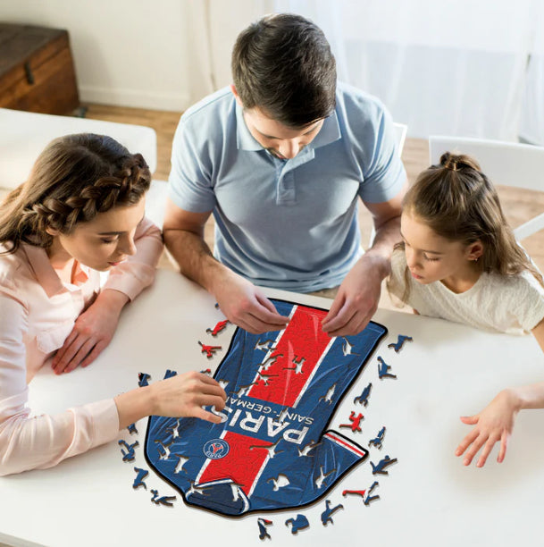 Iconic Puzzles PSG FC Trikot - Holz-Puzzle, 1 Spieler, ab 10 Jahren