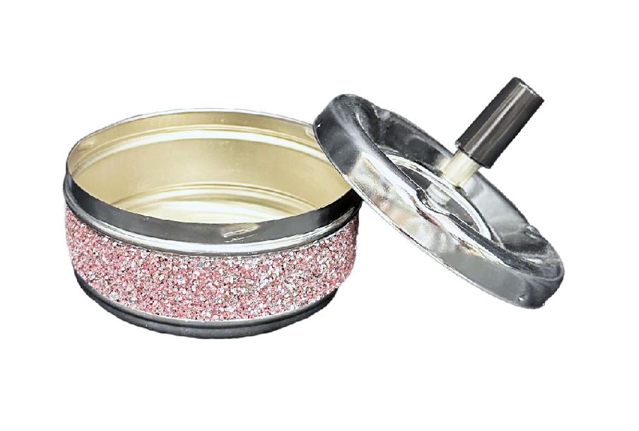 Dameco Aschenbecher – Ø 11 × 10 cm – Metall, Rosa