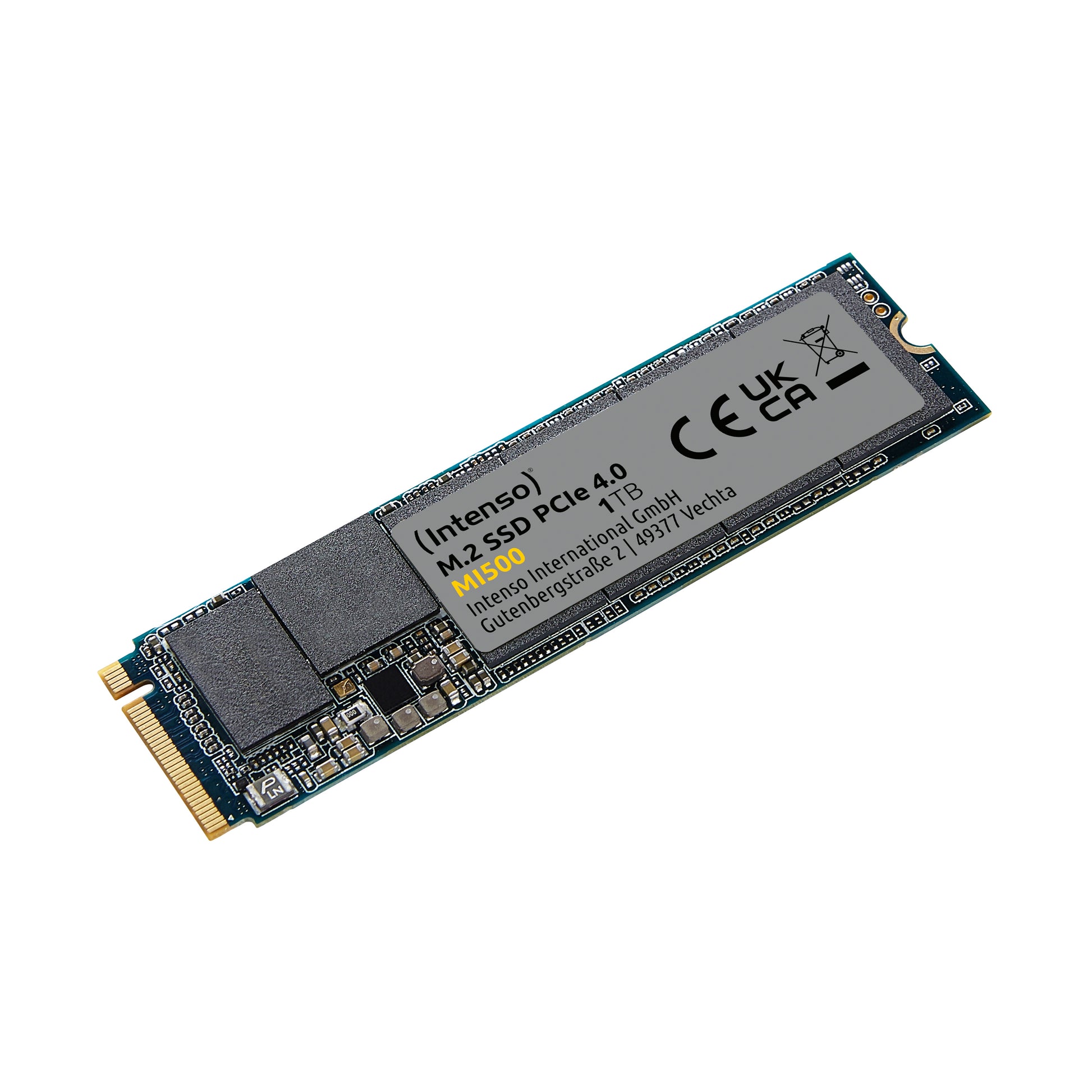 Intenso MI500 1 TB M.2 2280 NVMe PCIe 4.0 – 5300 MB/s Lesen, 4500 MB/s Schreiben