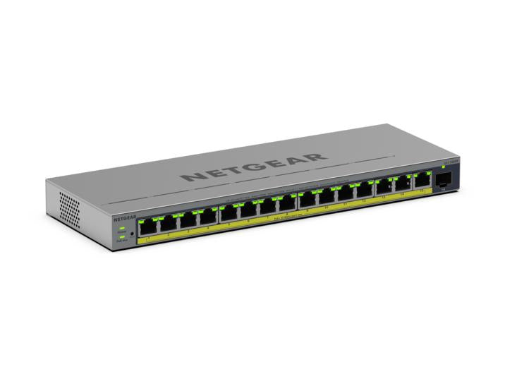 NETGEAR GS116EPP-100EUS – Managed Switch – 16×GbE, 1×SFP, L2/L3, PoE+ 231 W