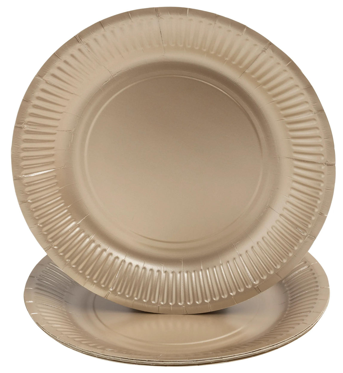 PRONAPPE Teller, Papier/Karton – Ø 23 cm, gold matt – FSC