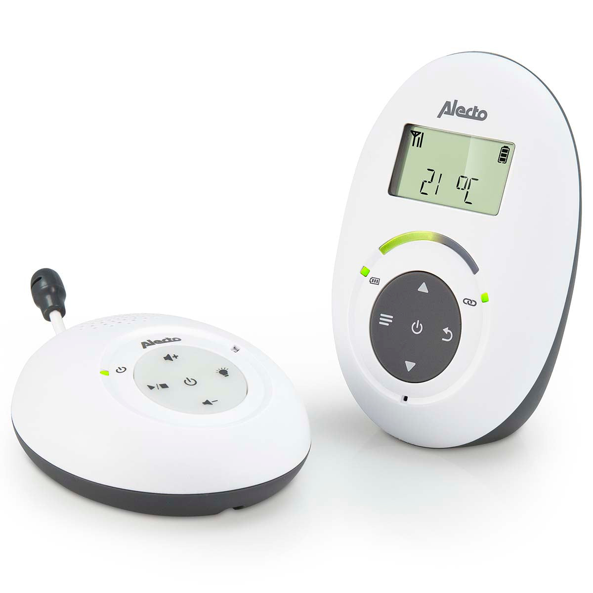 Alecto DBX-125 Babyphone – 2-Wege-Audio, Temperaturanzeige, Reichweite 50/300 m