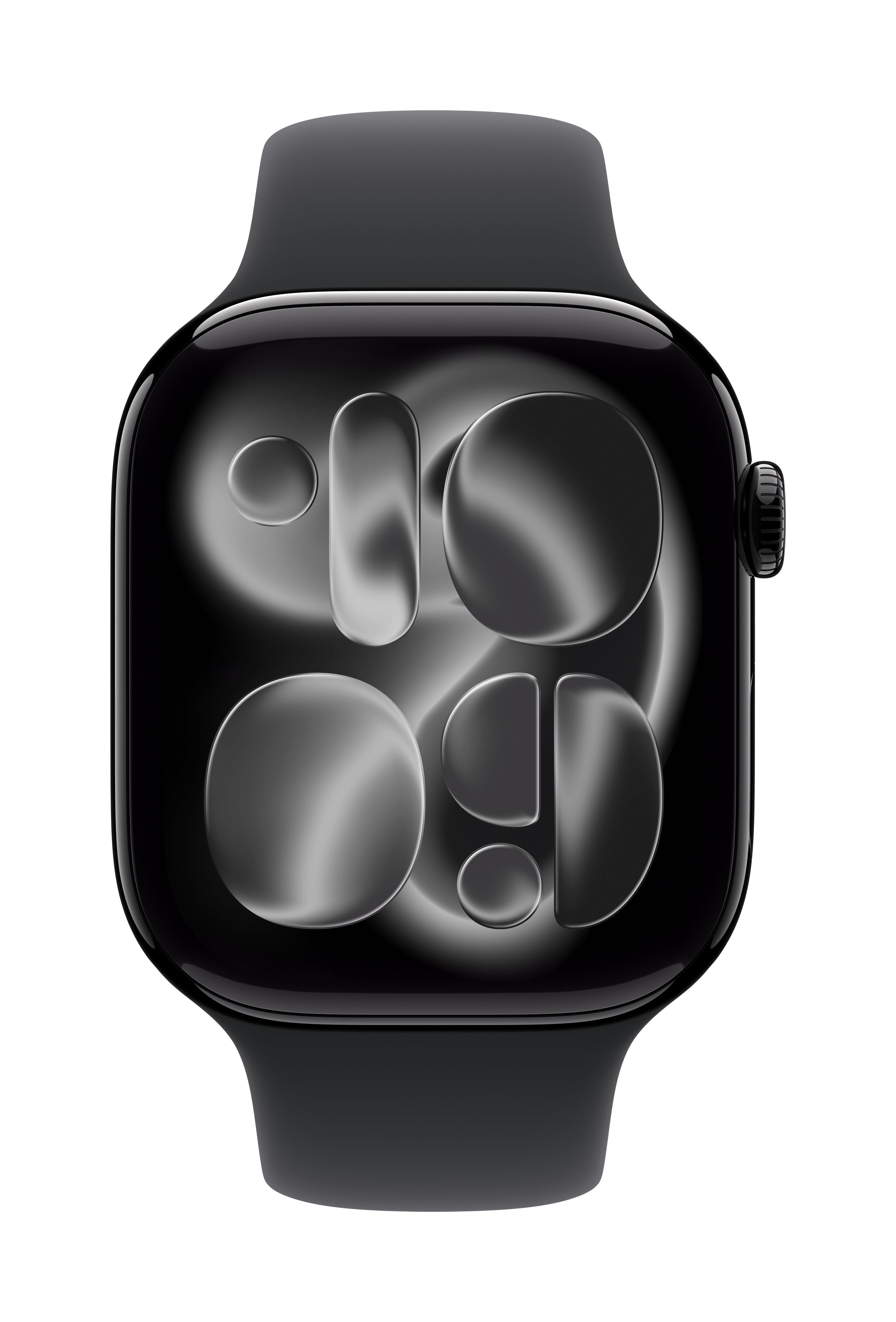 Apple Sportarmband – Armband – für Apple Watch 46 mm, Schwarz, Grösse S/M, Polymer