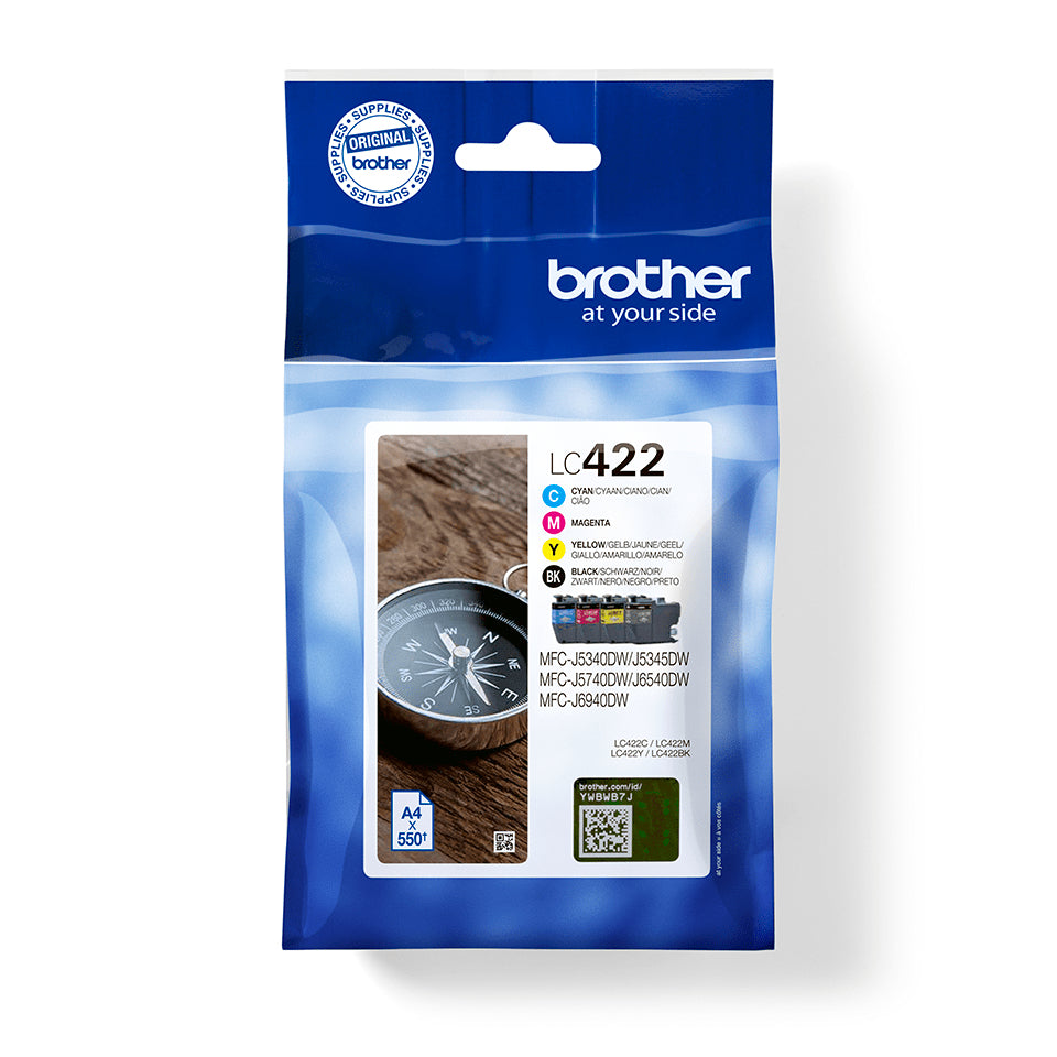 Brother Tintenpatronen-Multipack CMYK, 4er-Pack