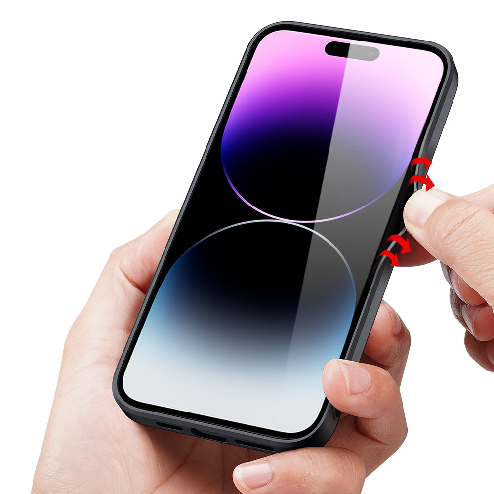 nevox StyleShell Nylo Backcover – für Apple iPhone 15 Pro Max, Nylon+PC+TPU, schwarz