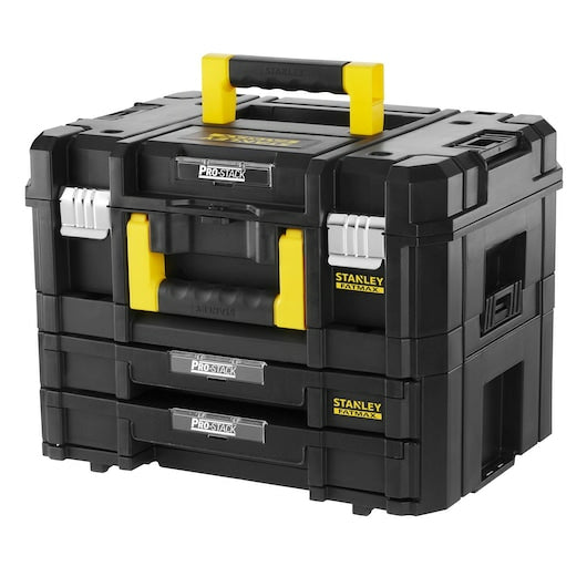 Stanley Werkzeugkasten FatMax TSTAK, 333 × 335 × 324 mm, Kunststoff, schwarz, Belastbarkeit 37,5 kg