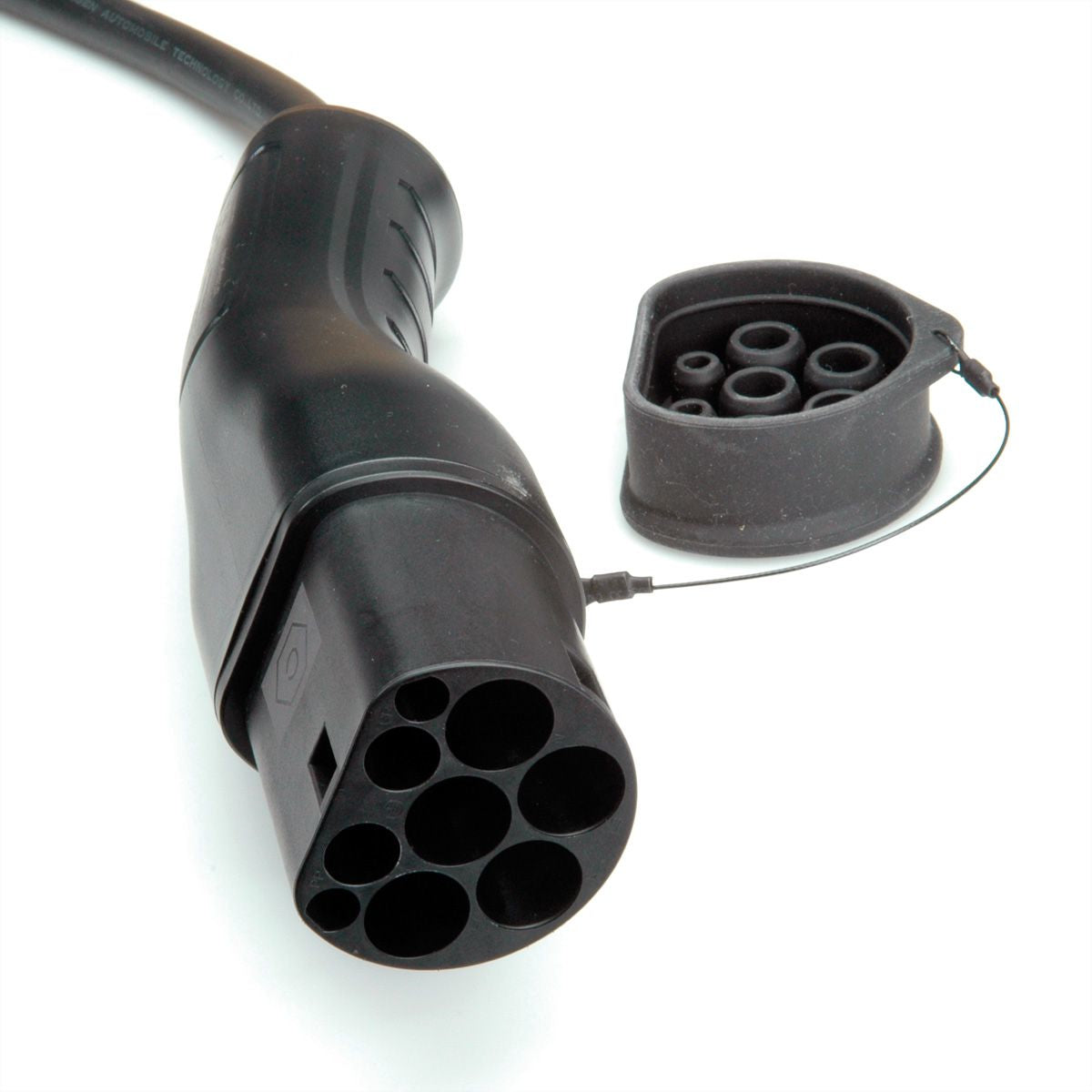 ROLINE Typ 2 Ladekabel – Typ 2–Typ 2, 7,5 m, 250 V/32 A (7,4 kW), IP65 (verbunden), schwarz
