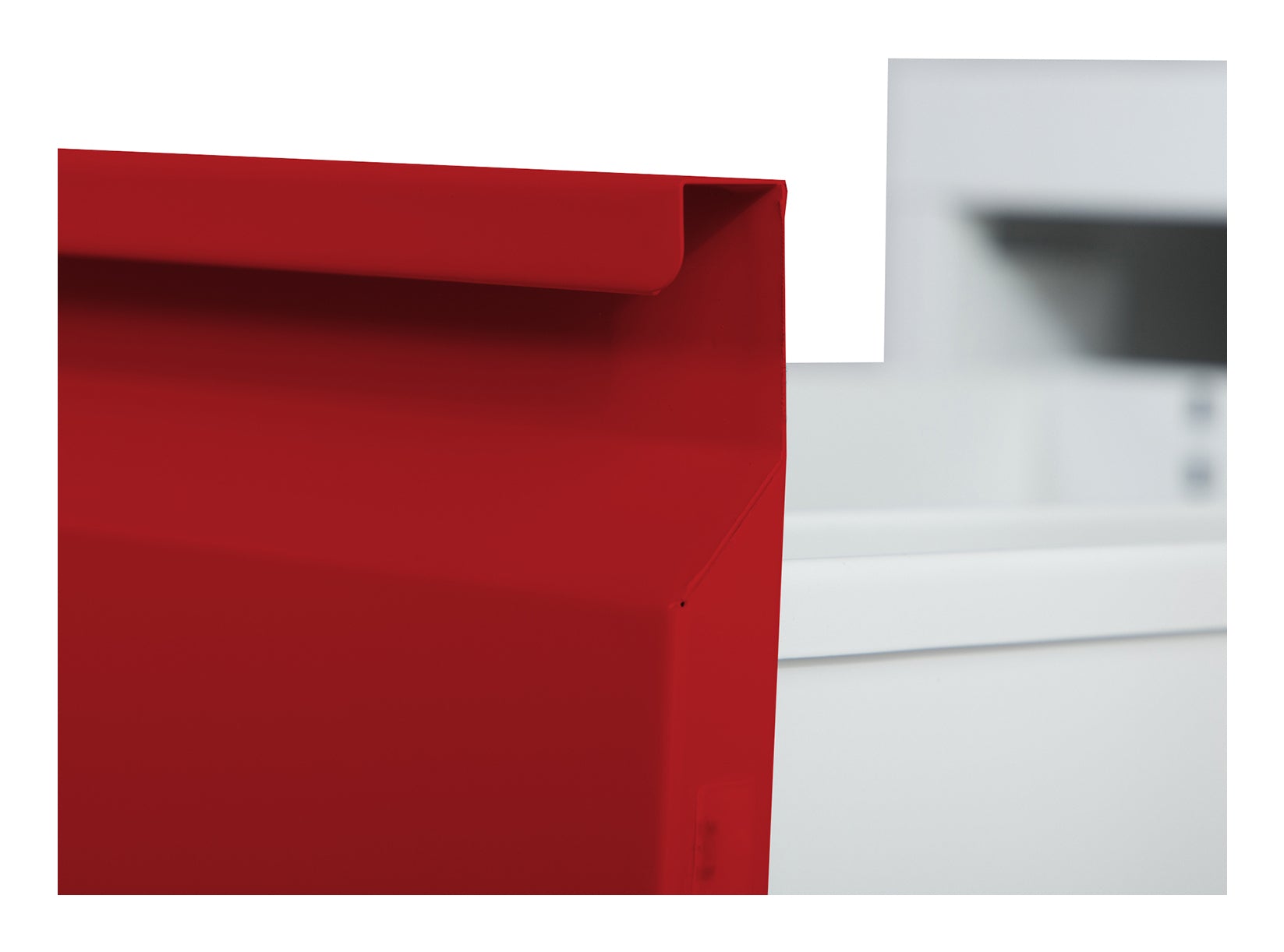 Phoenix Safe Co. FC1003GRK – Aktenschrank, 3 Schubladen, abschliessbar, 450 × 620 × 1025 mm, Grau/Rot, Stahl