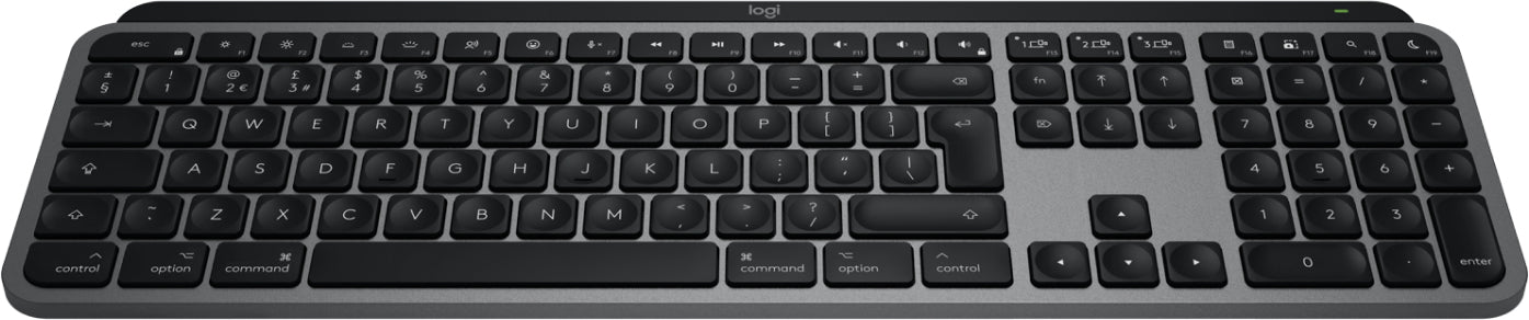Logitech MX Keys S für Mac – Tastatur – Bluetooth & 2,4 GHz (Logi Bolt) – beleuchtet – QWERTY (UK-INT)