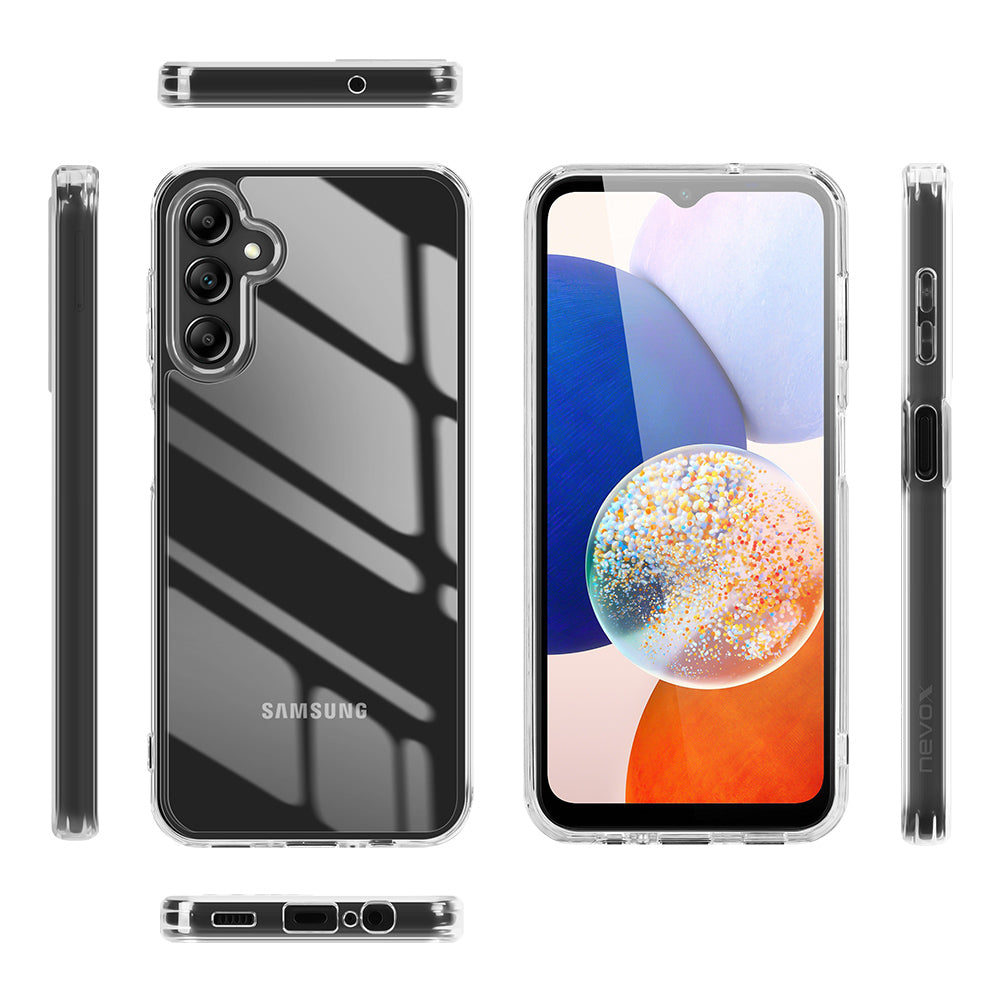 nevox StyleShell SHOCKFlex – Backcover – für Samsung Galaxy A16 5G, PC+TPU, Transparent