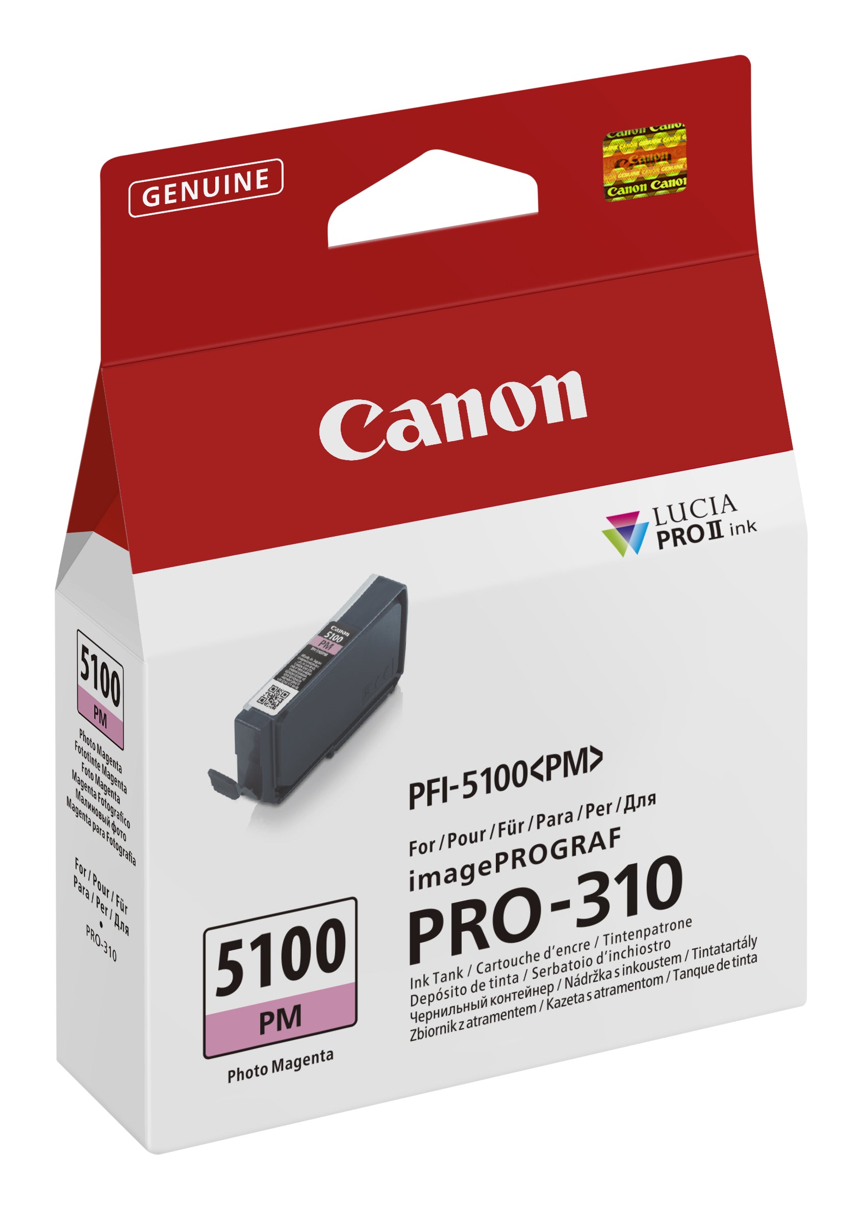 Canon Tintenpatrone PFI-5100 PM, Magenta – für PFI-5100-Serie