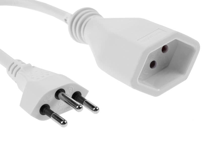 Furber. Verlängerungskabel – T12–T13, 0,2 m, 3×1 mm², Weiss