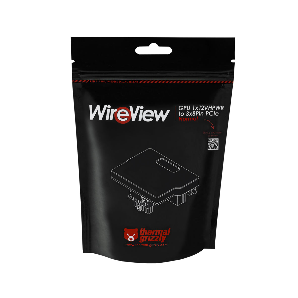 Thermal Grizzly TG-WV-P38H1R GPU-Bausatz – Aluminium, 50 × 63 × 33 mm, 54 g, 1 Stück, für Universal-Gehäuse