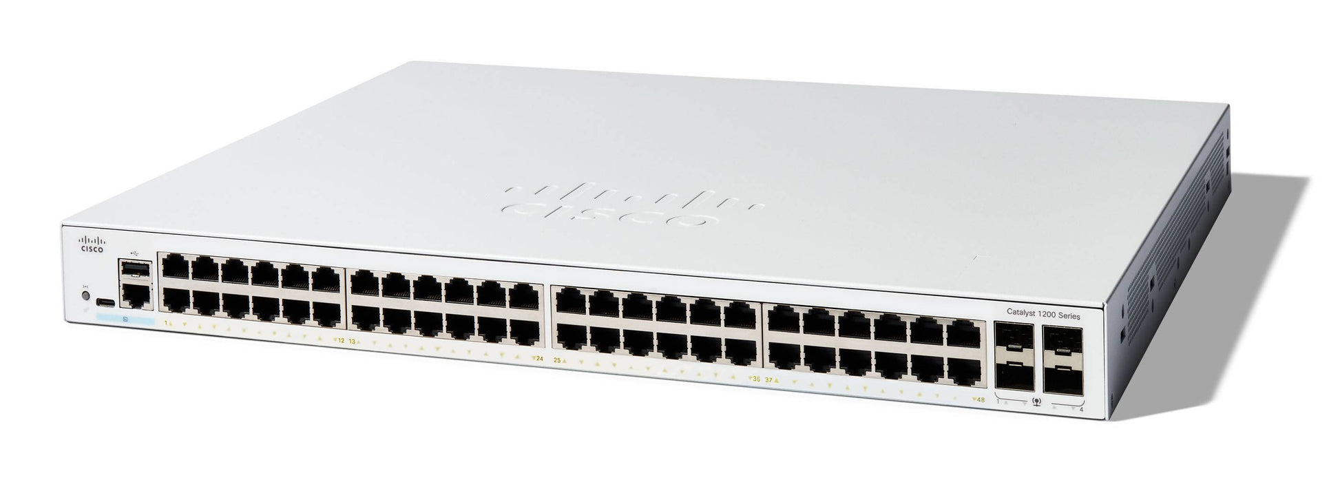 Cisco Catalyst C1200-48T-4G-RF – Verwalteter L2/L3 Switch – 48× 1G, 4× SFP, 19", 1U