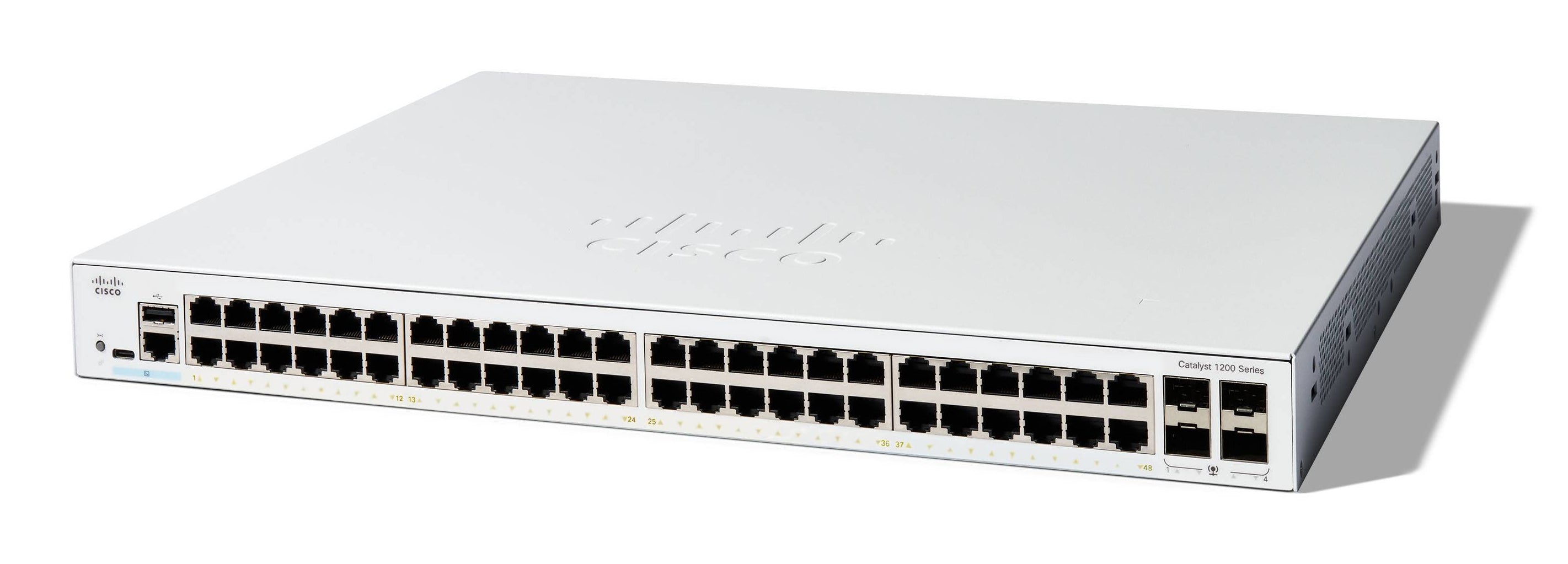 Cisco Catalyst C1200-48T-4G-RF – Verwalteter L2/L3 Switch – 48× 1G, 4× SFP, 19", 1U
