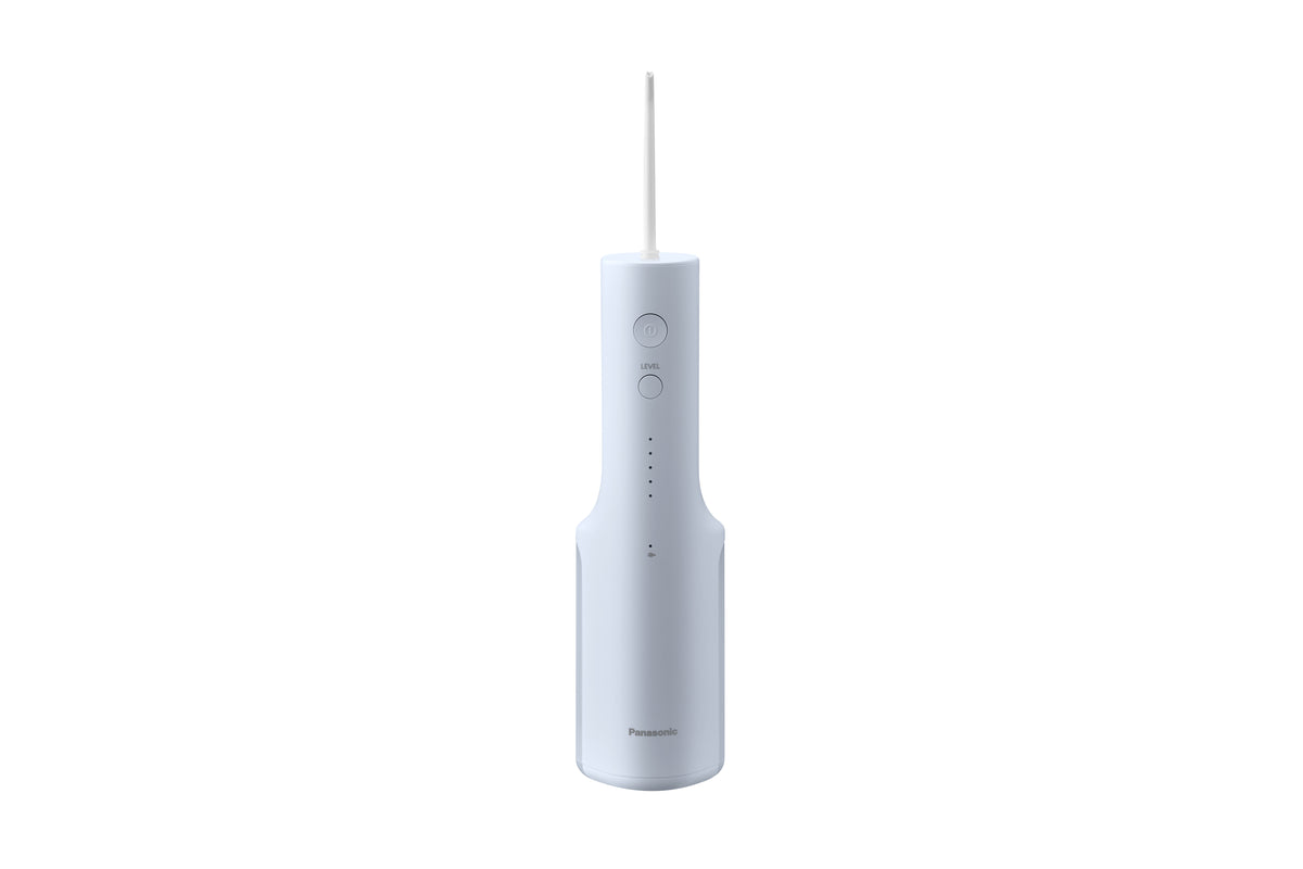 Panasonic Kabellose Munddusche EW-DJ26-A303 – Akku, 0,2 l, 2 Köpfe, 5 Stufen – Blau