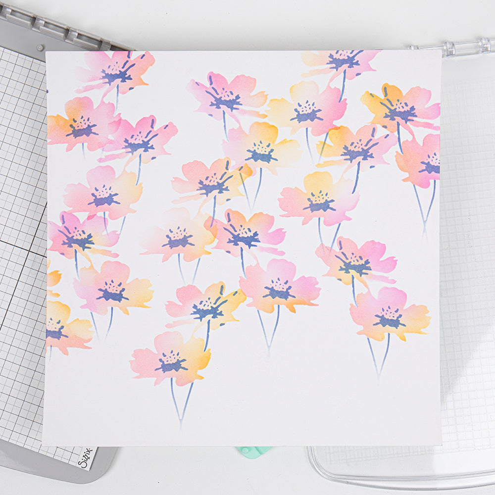 Sizzix Schablone – Blume – 150 × 150 mm