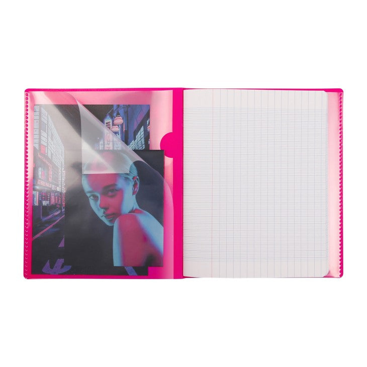 Clairefontaine Notizheft – 170 × 220 mm – Softcover, Polypropylen-Cover, Einstecktasche, mehrfarbig, PEFC