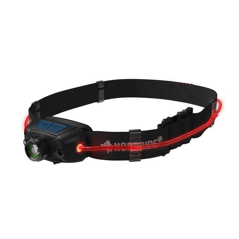 NORDRIDE Stirnlampe Active Sport R – 330 lm, 160 m, IP65, Laufzeit 22 h – Schwarz