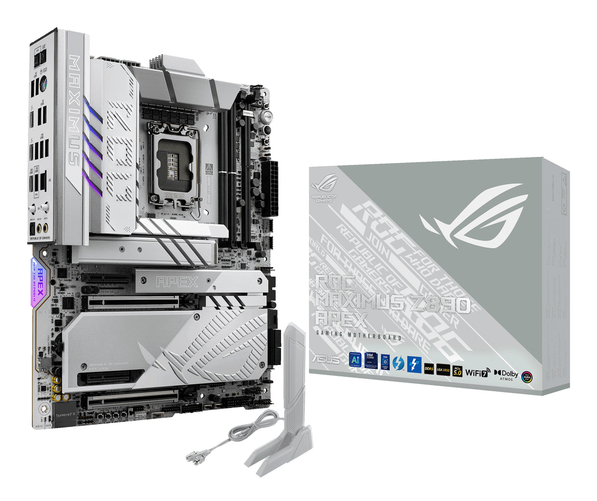 ASUS ROG MAXIMUS Z890 APEX – Mainboard – LGA 1851, Intel Z890, ATX, DDR5