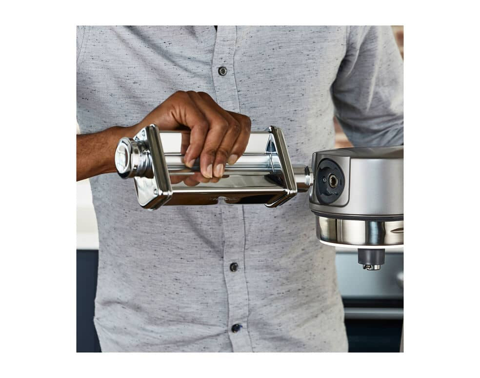 Kenwood Pasta-Vorsatz KAX981ME Fettuccine – 13 × 11 × 5 cm – für Chef Sense, Chef Sense XL, kMix – Edelstahl