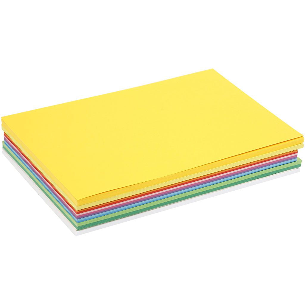 Creativ Company Bastelkarton – A4, sortiert, 180 g/m² – 300 Blatt, Kunstpapier