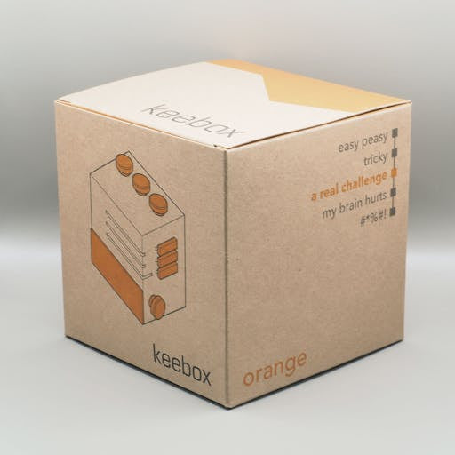 KEEBOX Orange – Knobelbox, 1 Spieler, ab 14 Jahren, 30 Min., DE