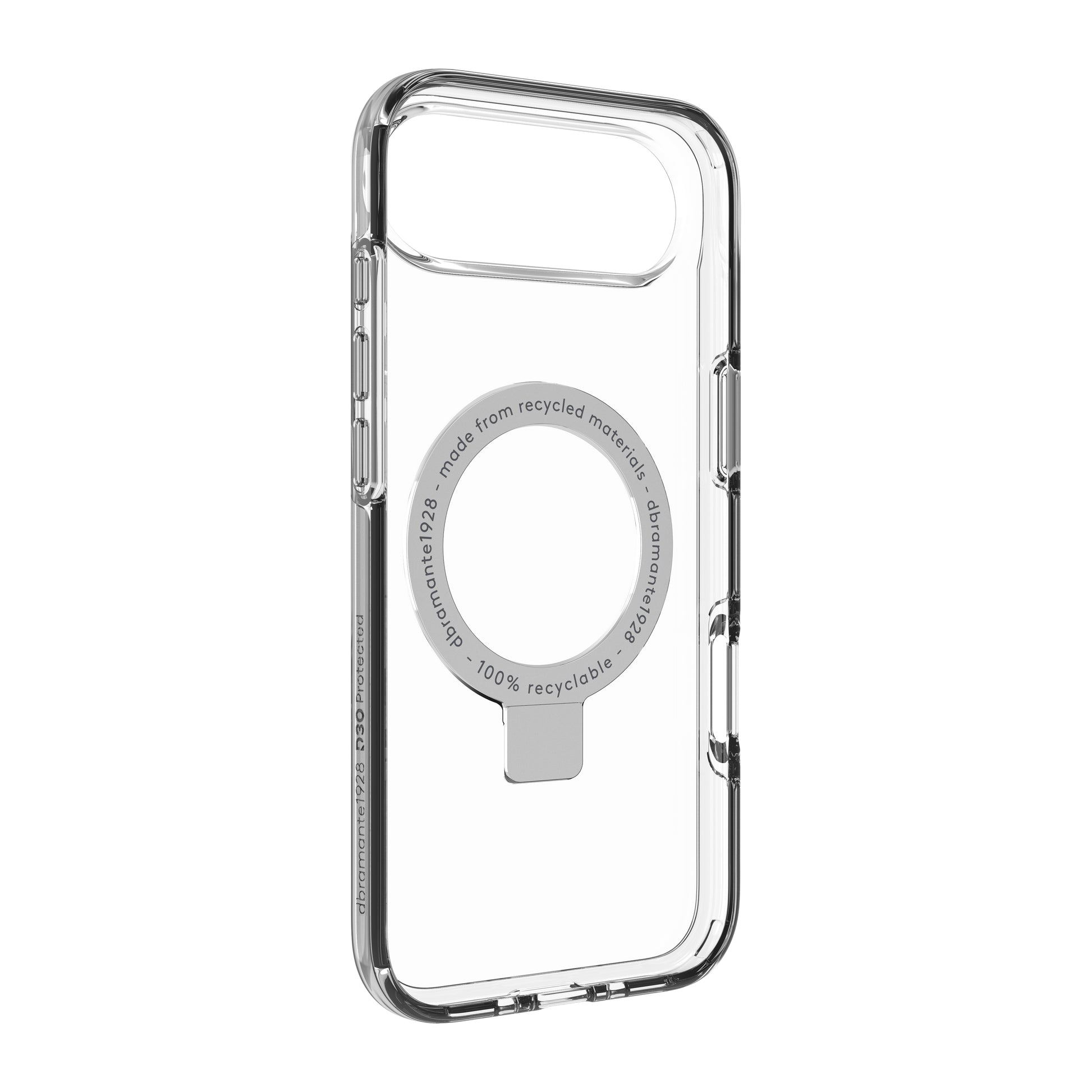 dbramante1928 Iceland Ultra D3O MS Kick Backcover – für Apple iPhone 17 Air, Transparent, bis 4 m Sturzsicher