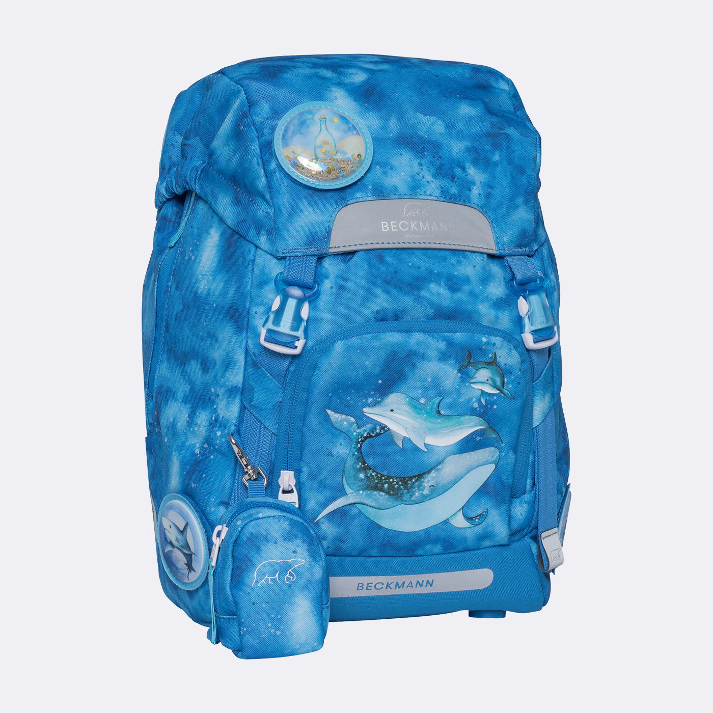 Beckmann Schulrucksack Classic 1st – 6-teilig – Ocean – 24,0×37,0×25,0 cm