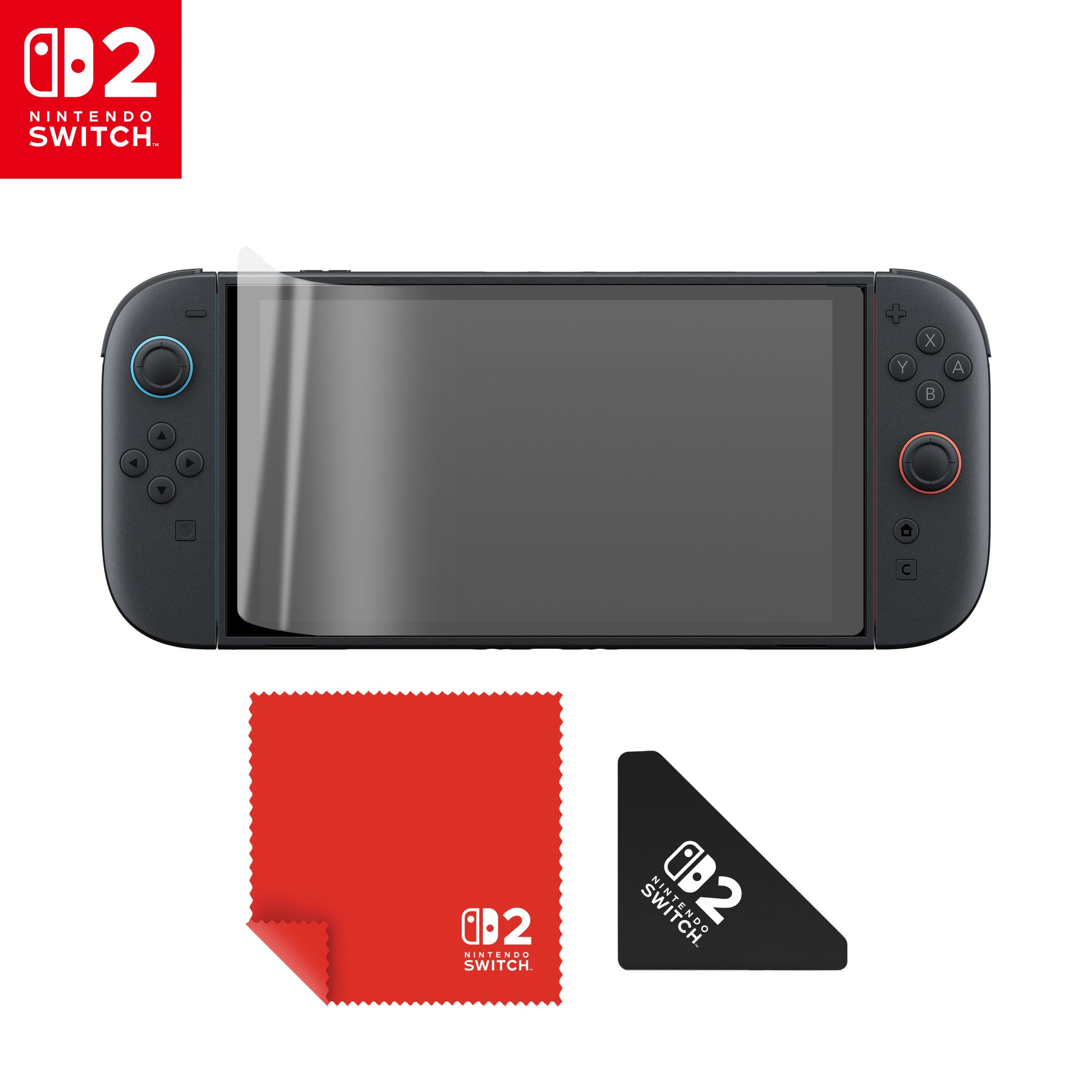 Turtle Beach Displayschutz (Folie), Blaulichtfilter – für Nintendo Switch 2 – 2er-Pack – mit Applikator