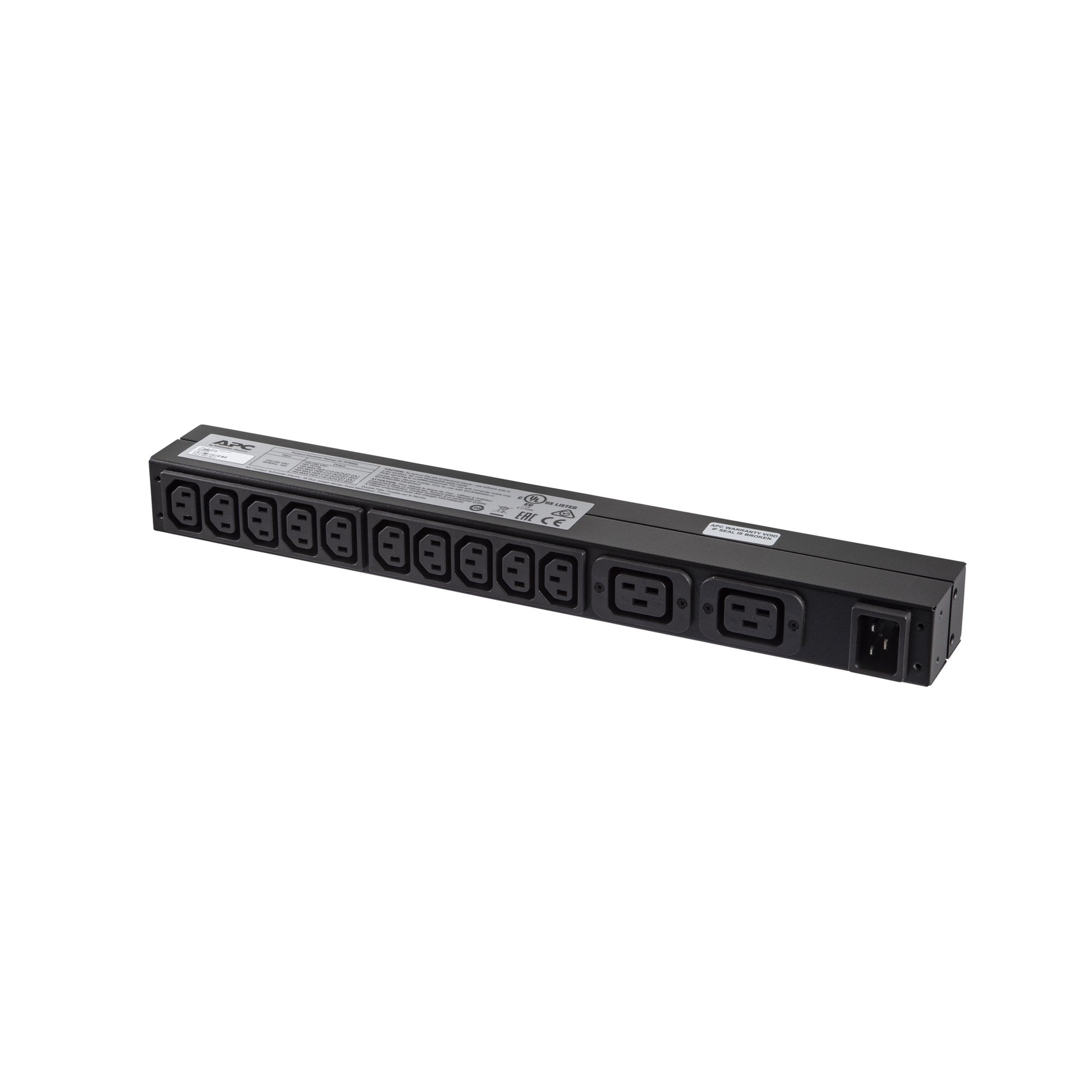 APC Rack-PDU Basic, einphasig, 10× IEC C13 + 2× IEC C19, 16 A, Stecker IEC C20, 0U/1U, 3,7 kW