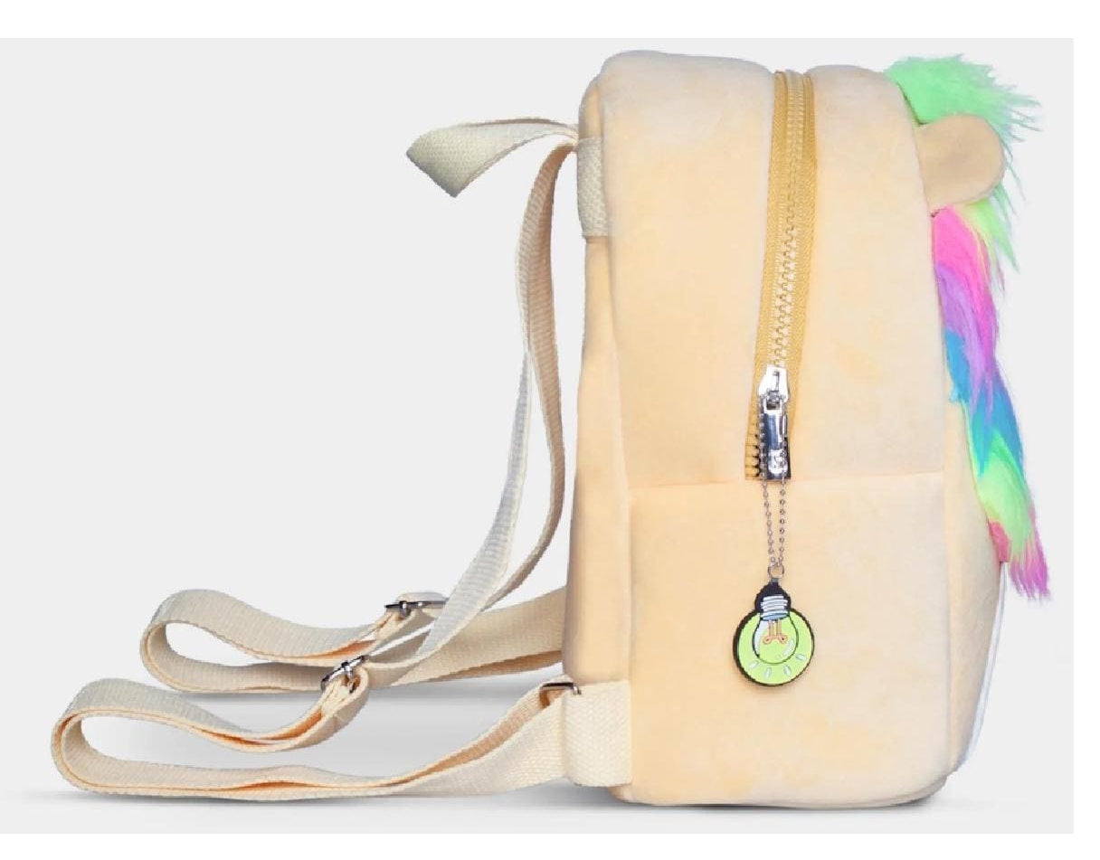 Squishmallows Leonard – Kindergartenrucksack – 8 l, Plüsch, Braun/Hellblau