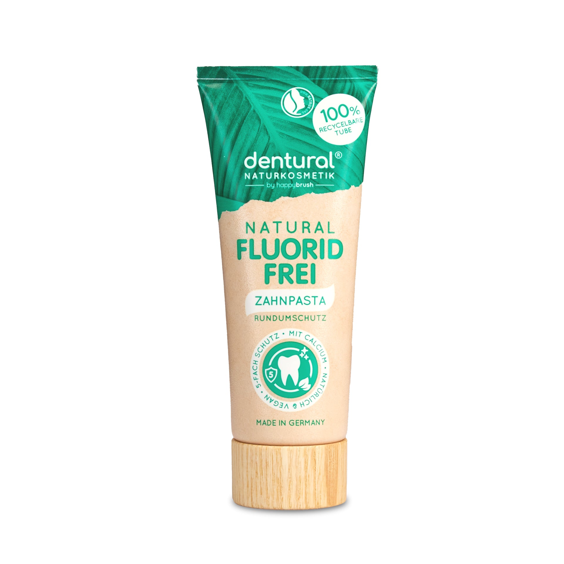 happybrush Zahnpasta – fluoridfrei, Minze – 75 ml
