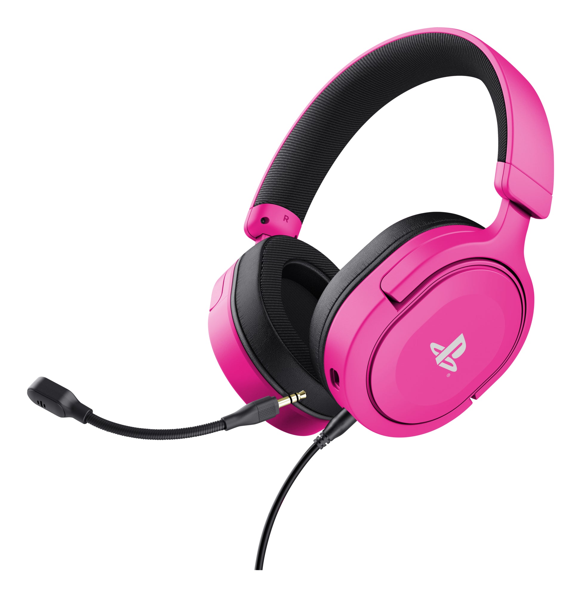 Trust GXT 498P Forta Gaming-Headset – Over-Ear, Stereo, Kabelgebunden, 3,5 mm Klinke, Rosa