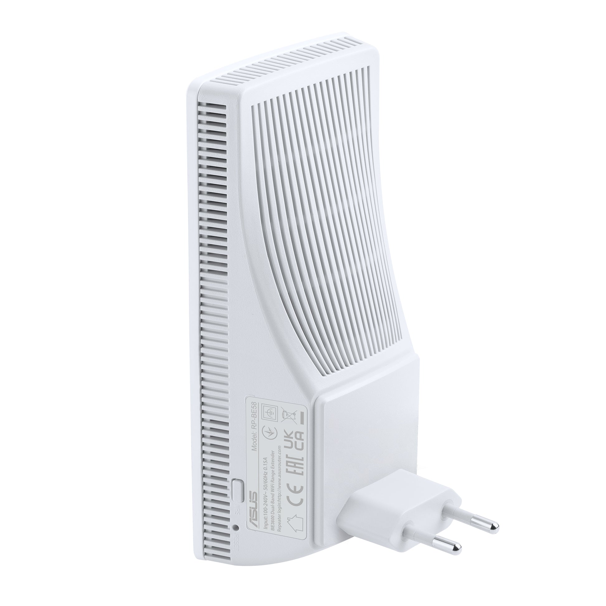 ASUS RP-BE58 Access Point – Wi-Fi 7 (802.11be), Dual-Band (2,4/5 GHz), bis 2,9 Gbit/s, 1× RJ-45, Weiss