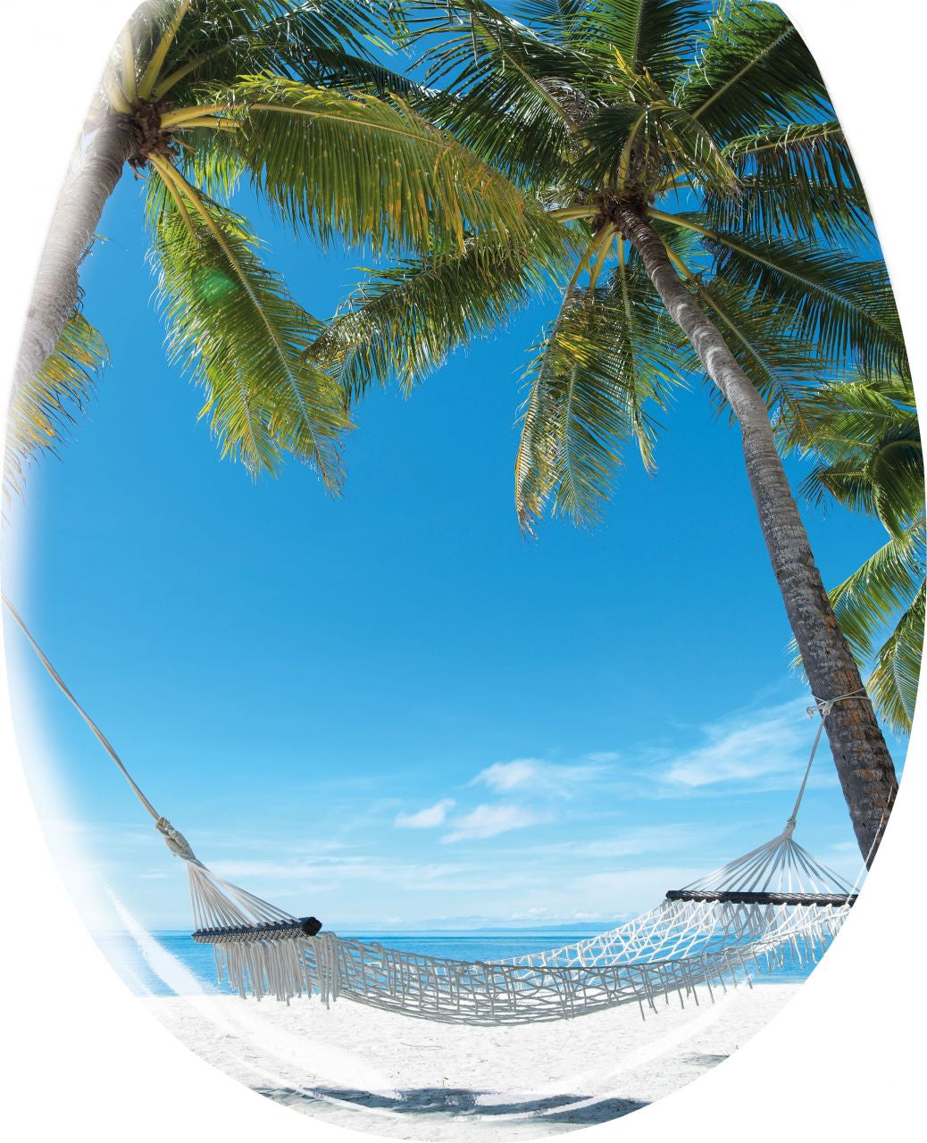 Kleine Wolke WC-Sitz Bahamas – Duroplast, Mehrfarbig, Absenkautomatik, 37 × 45 cm
