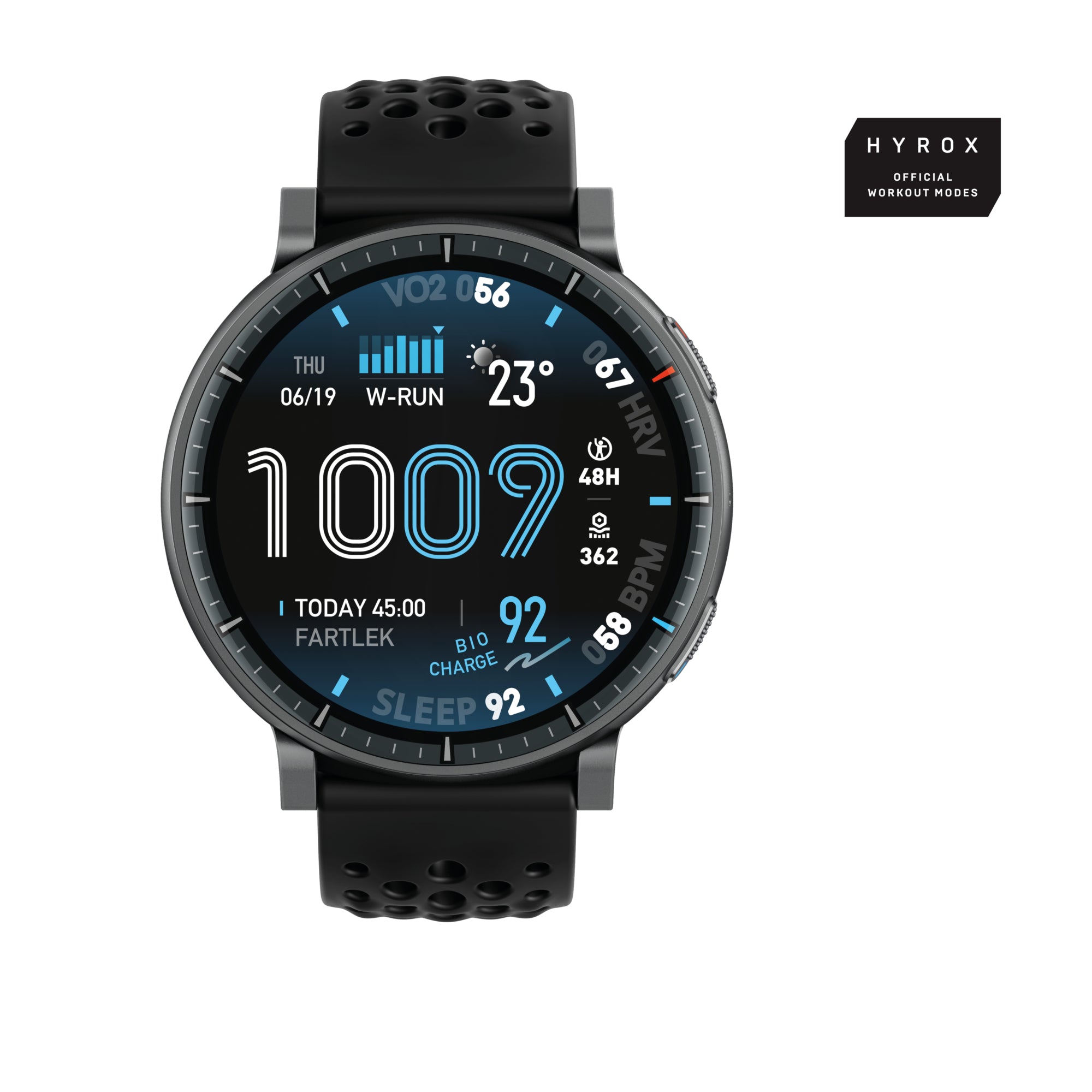 Amazfit Active Max 49 mm GPS – Aluminium Schwarz, Sportband, 50 m, für Android, iOS
