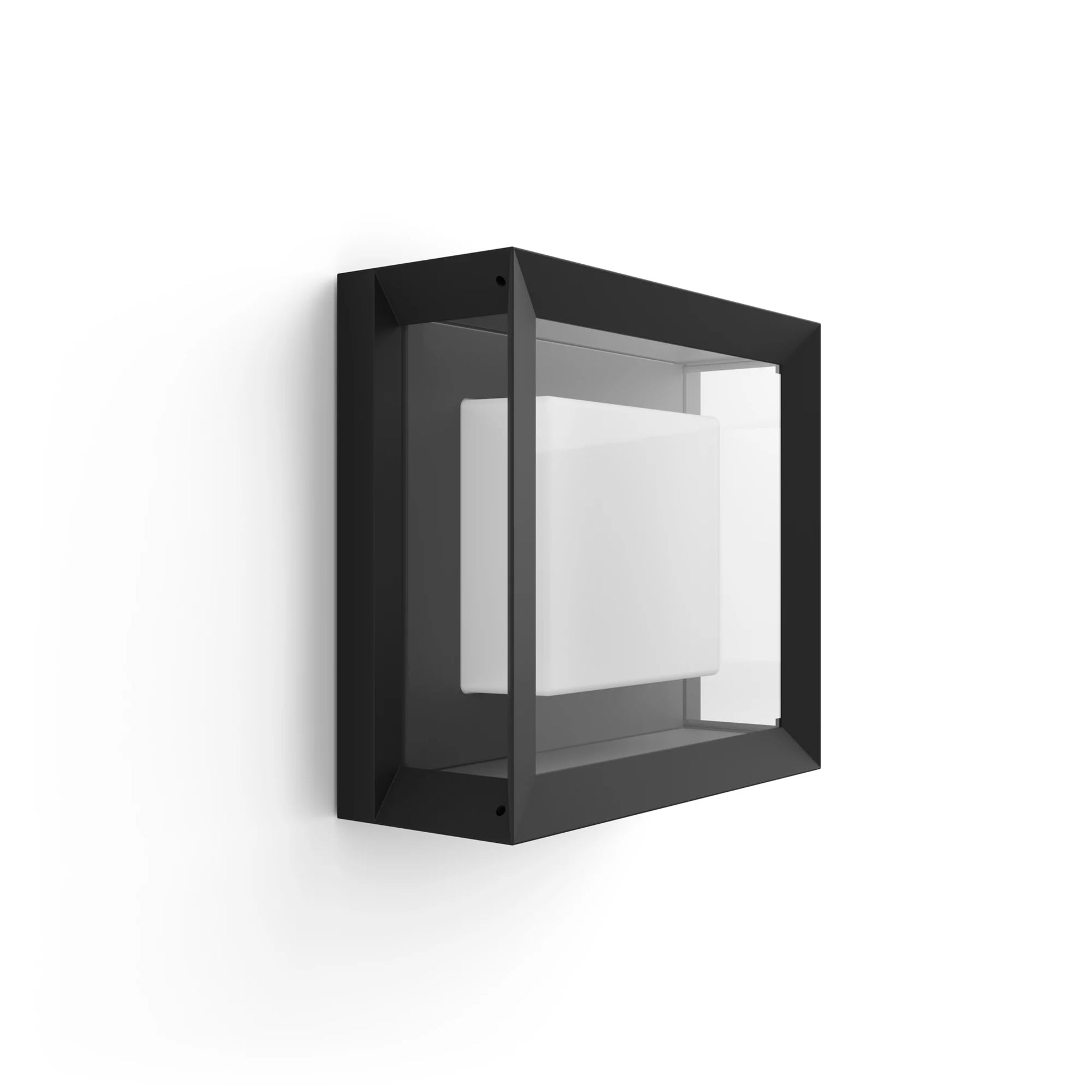 Philips by Signify Philips Hue Aussenwandleuchte – 26×26 cm – 1150 lm, 15 W – Warmweiss, 2000–6500 K – IP44 – Netzbetrieb