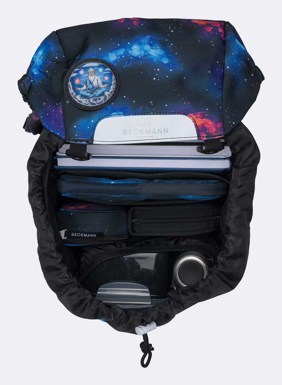 Beckmann Schulrucksack Classic 1st – 6-teilig – Ninja Elements – 24,0×37,0×25,0 cm – recyclingfähig