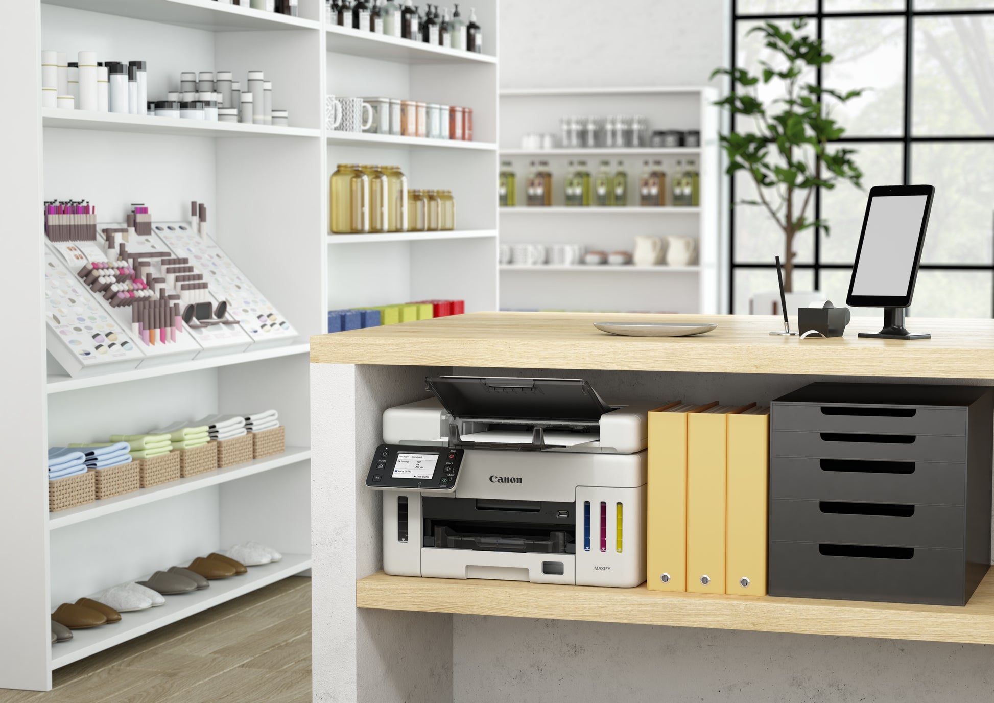 Canon MAXIFY GX6550 – Farbtintenstrahl-Multifunktionsdrucker, A4, 3-in-1, Duplex, ADF, WLAN/LAN, AirPrint