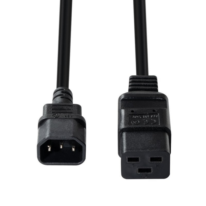 Lindy Netzkabel – IEC C14 bis IEC C19, 3 m, 250 V, Schwarz
