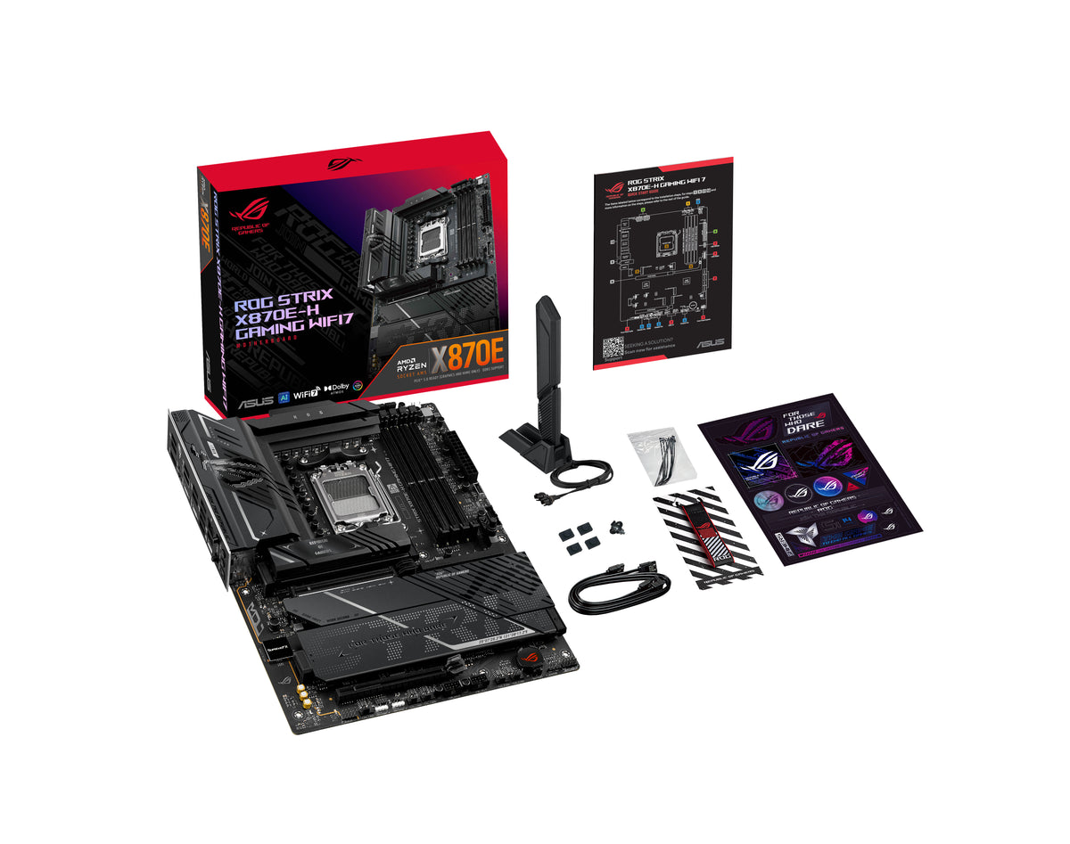 ASUS ROG STRIX X870E-H GAMING WIFI7 – Mainboard – AM5, X870E, ATX, DDR5