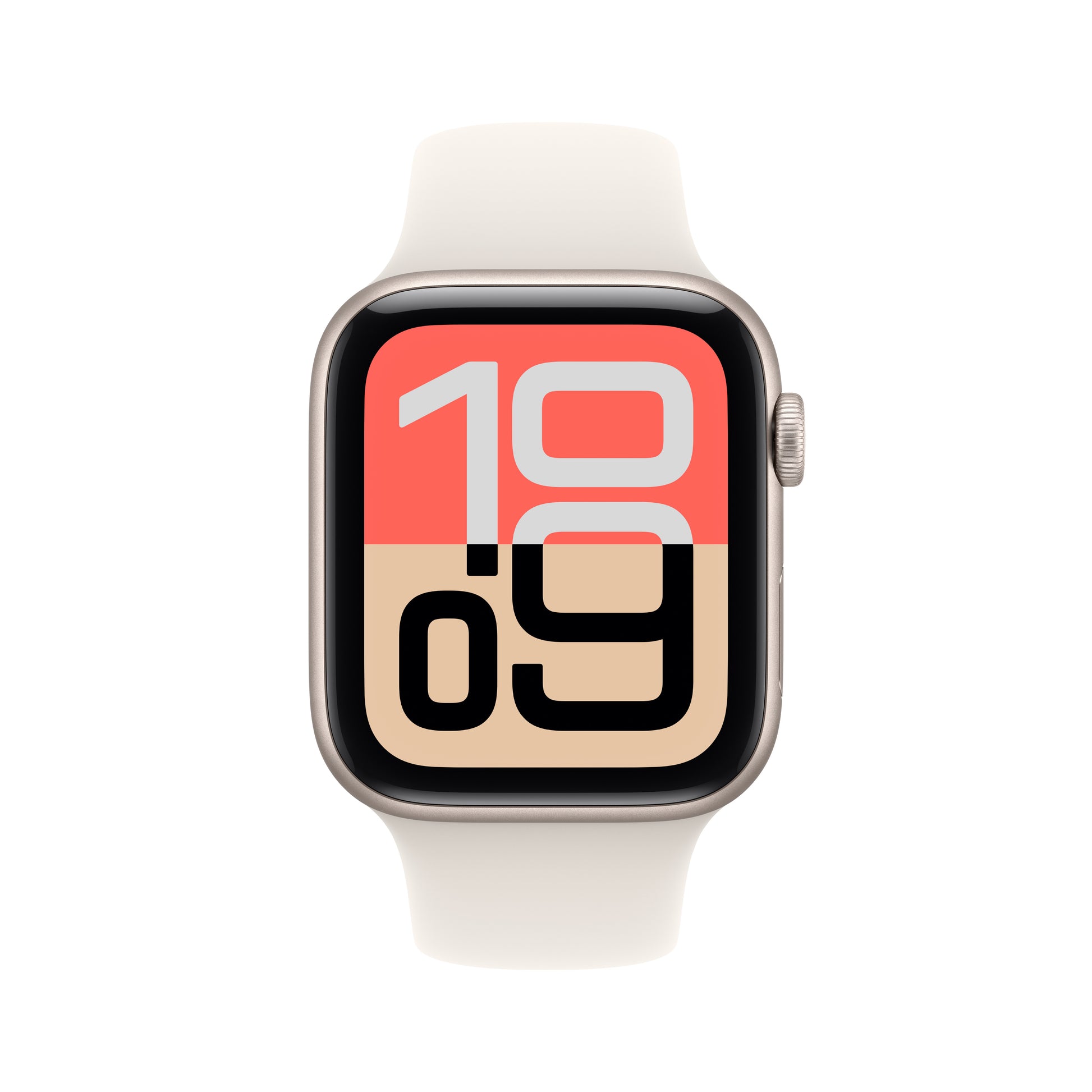 Apple Watch SE 3 44 mm GPS + Cellular – Aluminium Beige, Sportarmband, Polarstern, M/L, 50 m, für iPhone