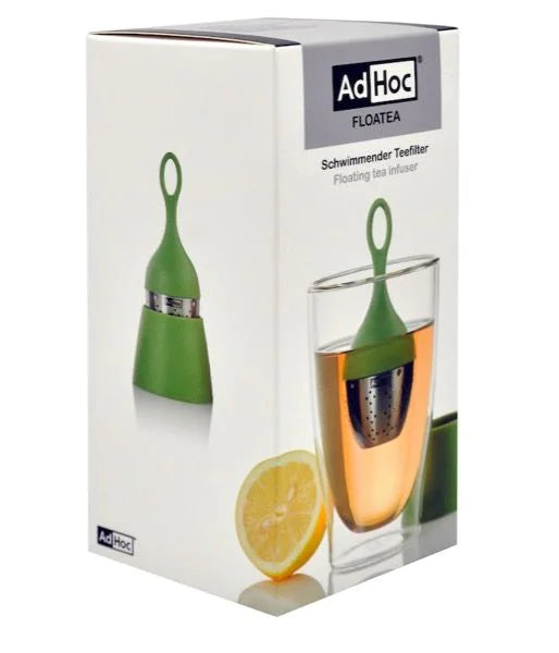 AdHoc Teesieb Ø 4 × 12,5 cm, Edelstahl/Kunststoff (Nylon), Grün/Silber