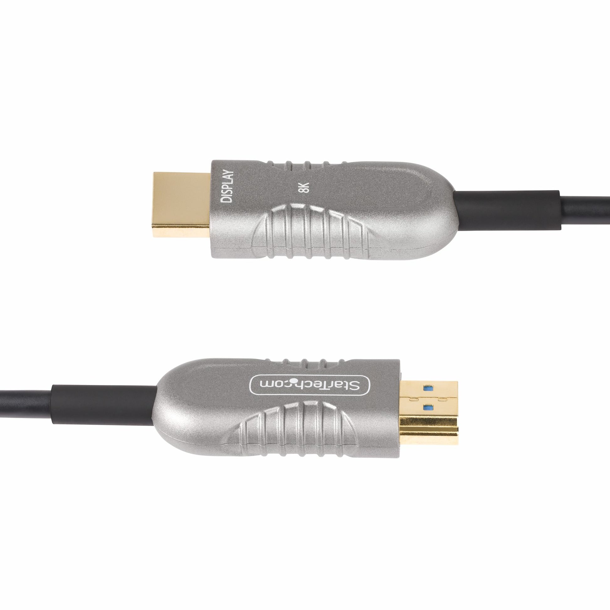 StarTech.com HDMI Kabel HDMI 2.1 8K 60 Hz – 9,1 m – AOC, HDR – Schwarz/Silber